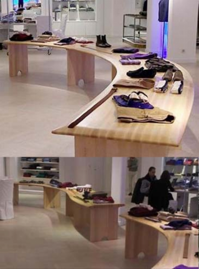 Table showroom de mode Faonnable - Olinda