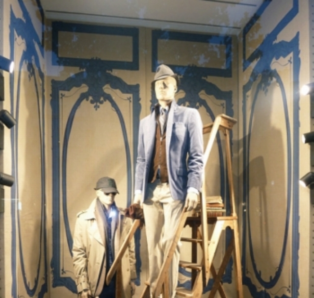 Dcor toile de peintre vitrines Faonnable - Olinda
